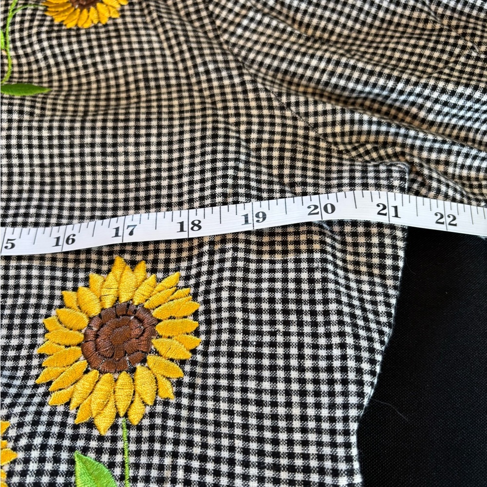 Vintage Sunflower 2 piece set Dress/Top - Picture 8 of 14